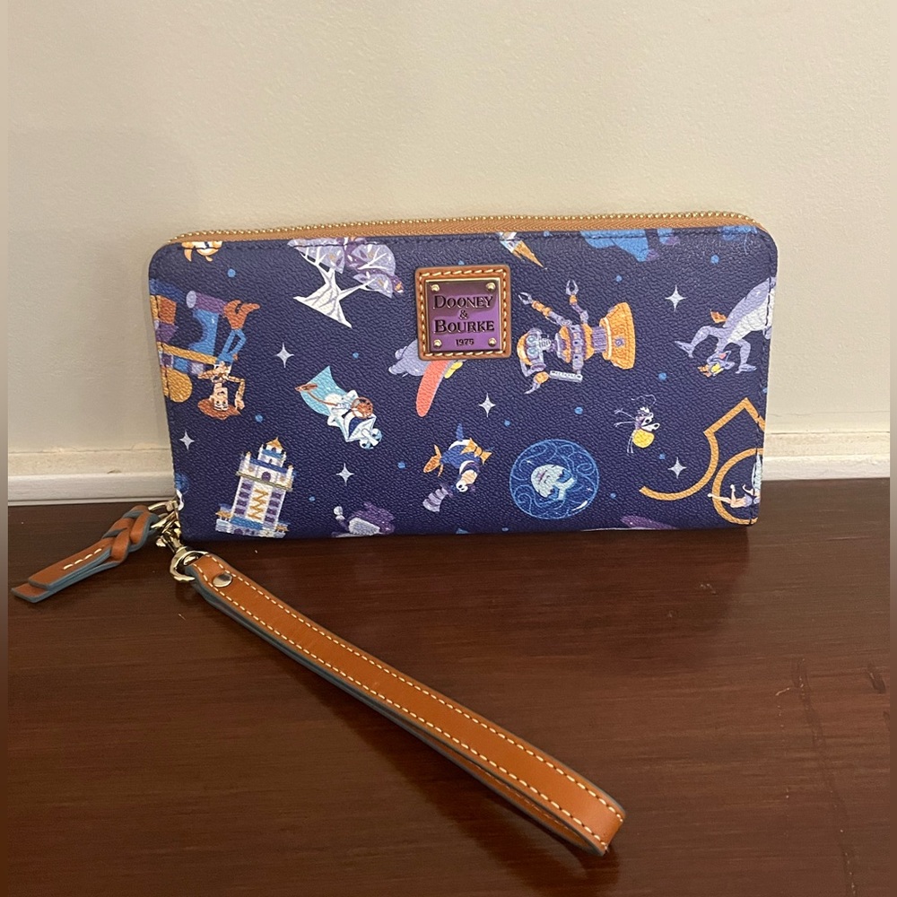 Dooney & Bourke Disney World 50th Anniversary Print Wristlet